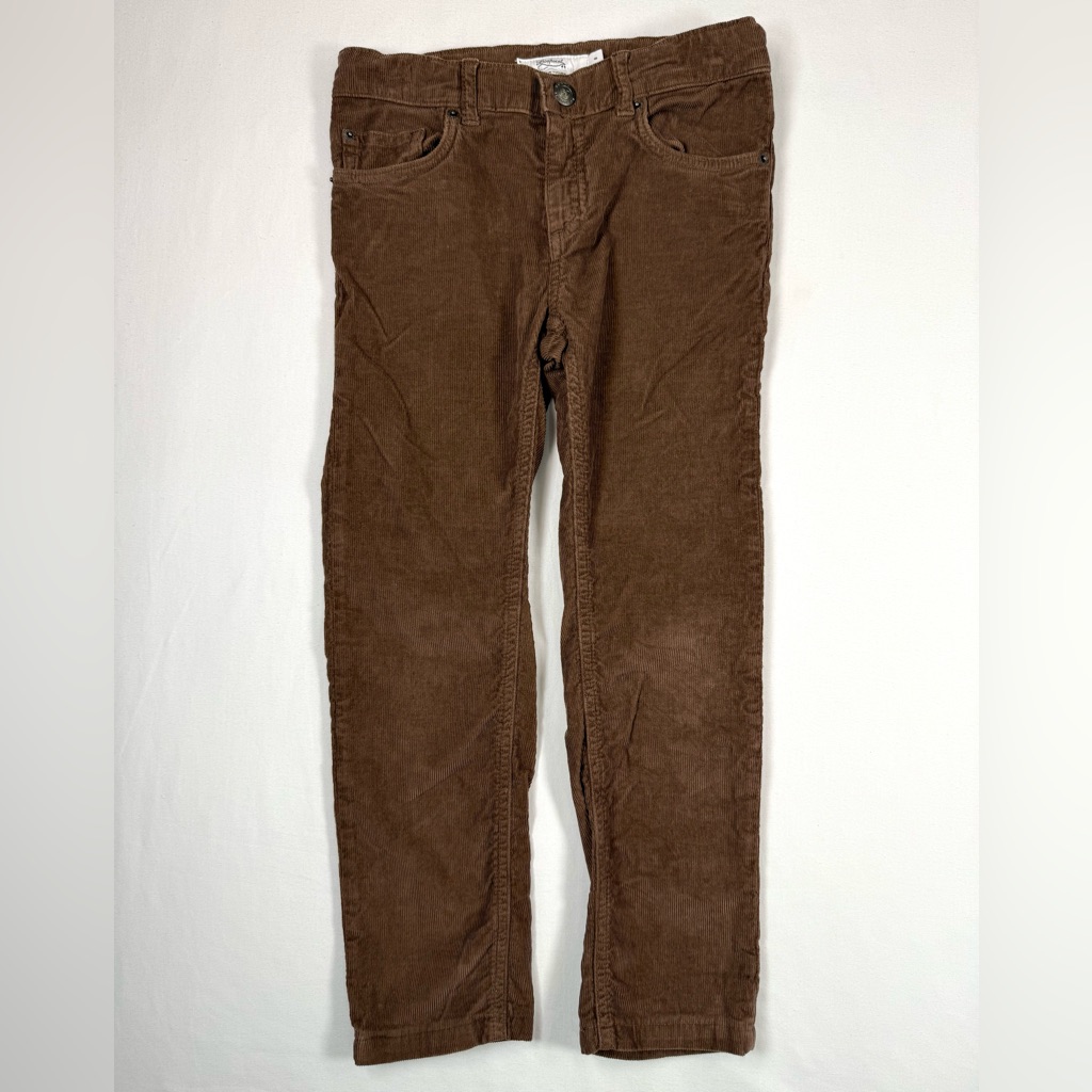 Bonpoint Girls Corduroy Pants 8 Classic Preppy Kidcore Brown Straight Leg French
